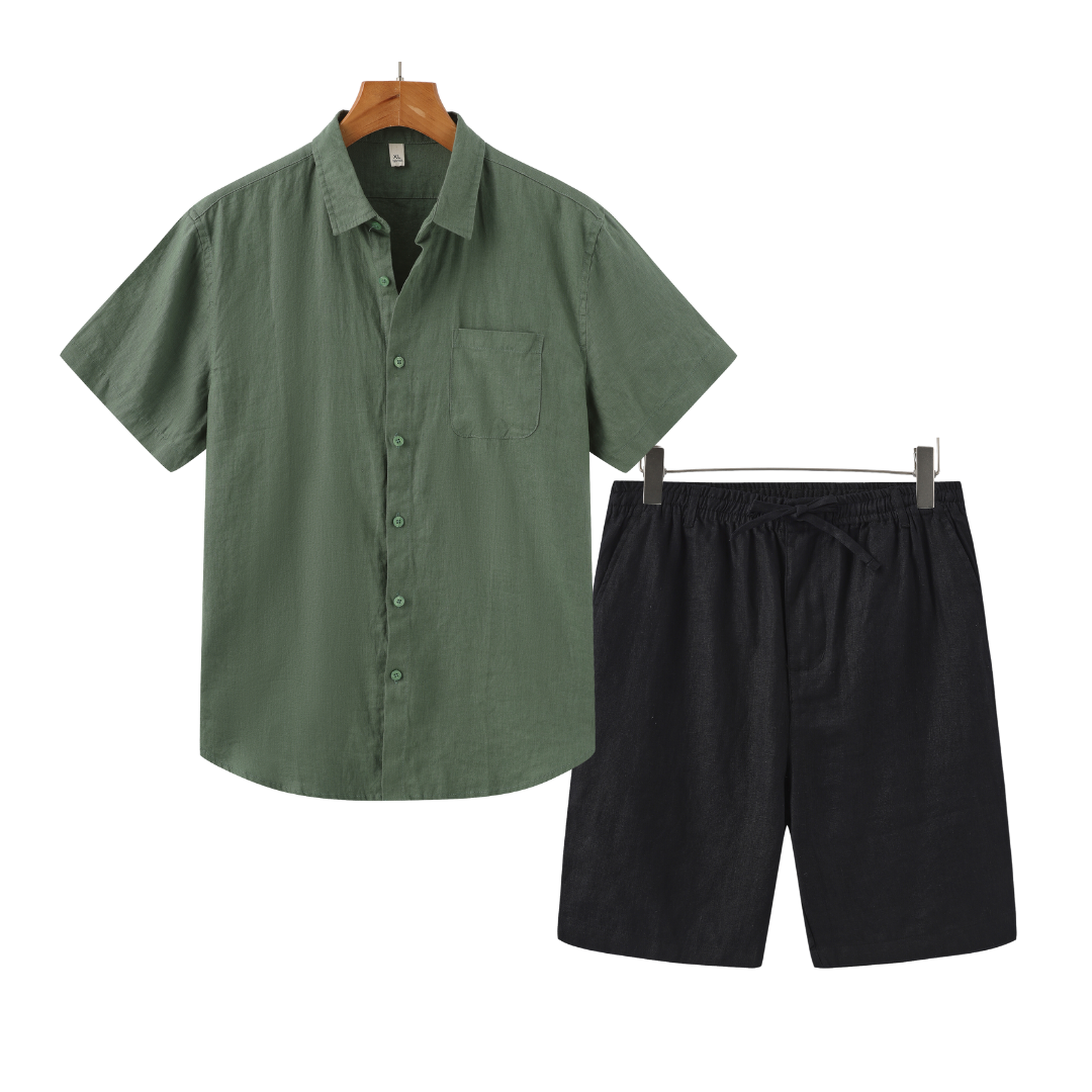 Linen Blend Short Pants