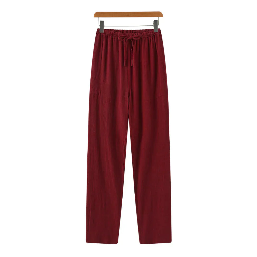 Linen Slim Fit Trousers
