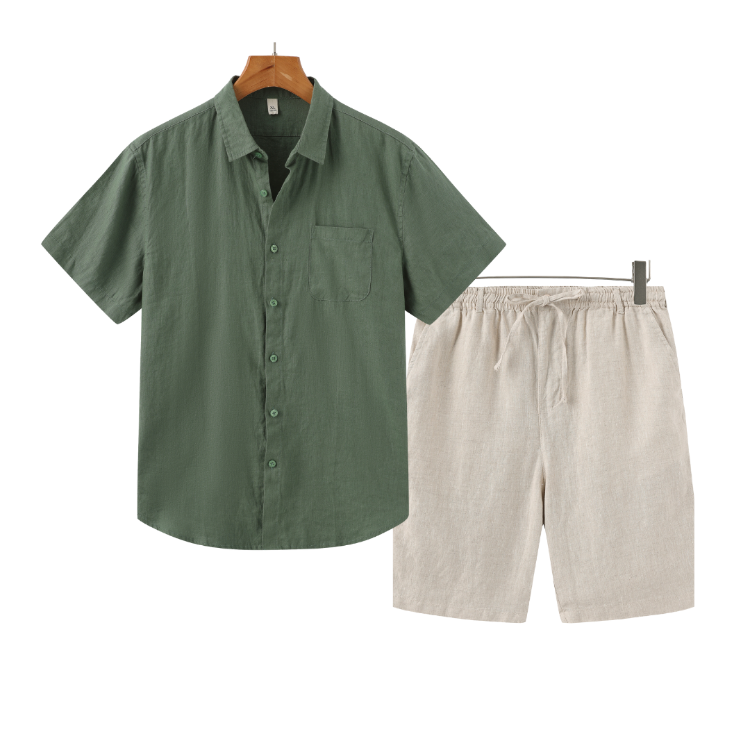 Linen Blend Short Pants