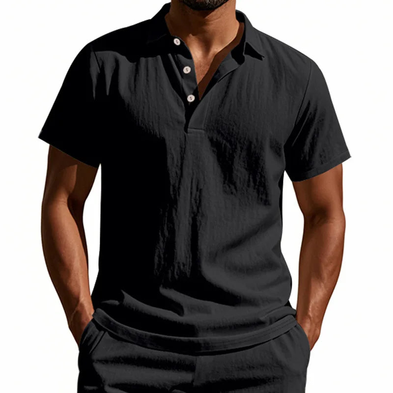 Kowalski™ | Lniana Casualowa Koszulka Polo