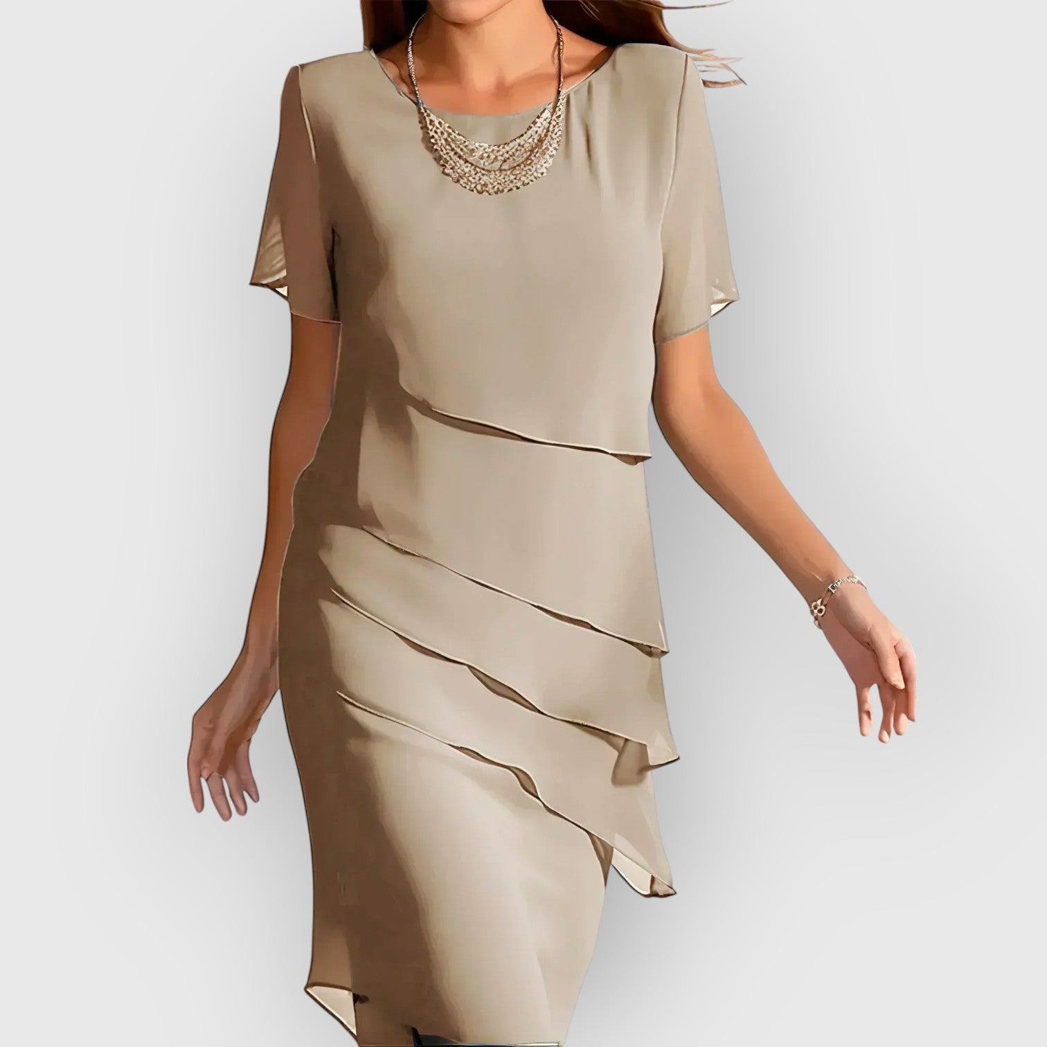 Kowalski™ | Elegancka Sukienka Maskująca Brzuch