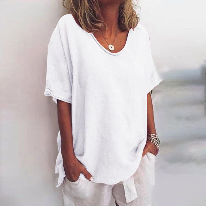 Wiesława | Stylowy luźny top na co dzień