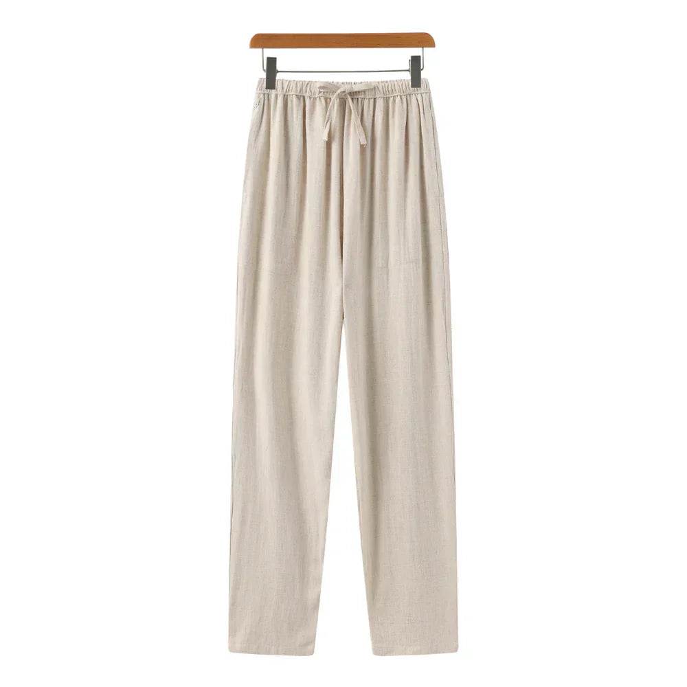 Linen Slim Fit Trousers