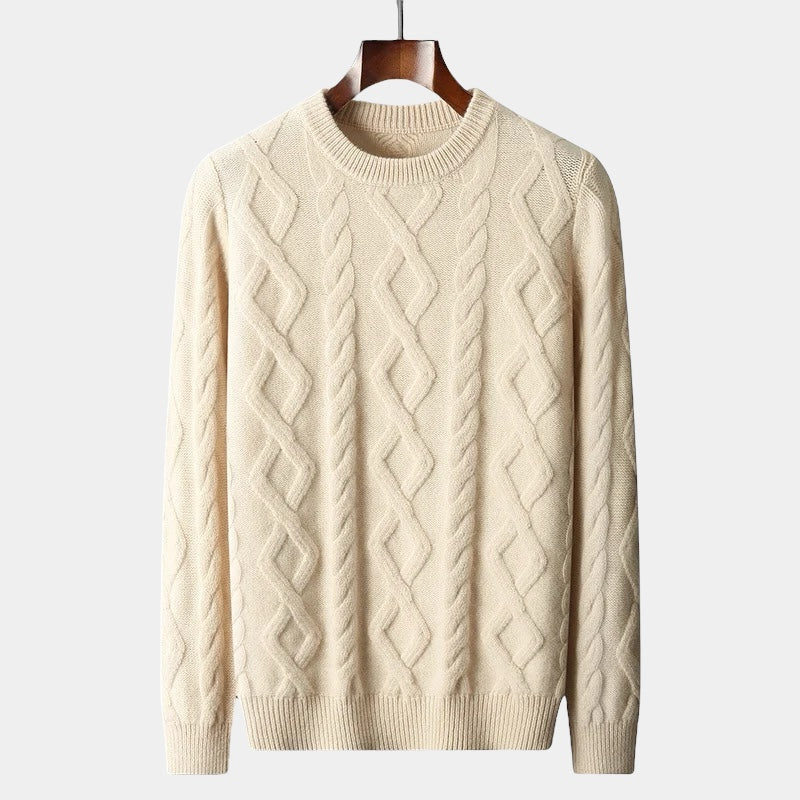 Gewatteerde Wol Sweater