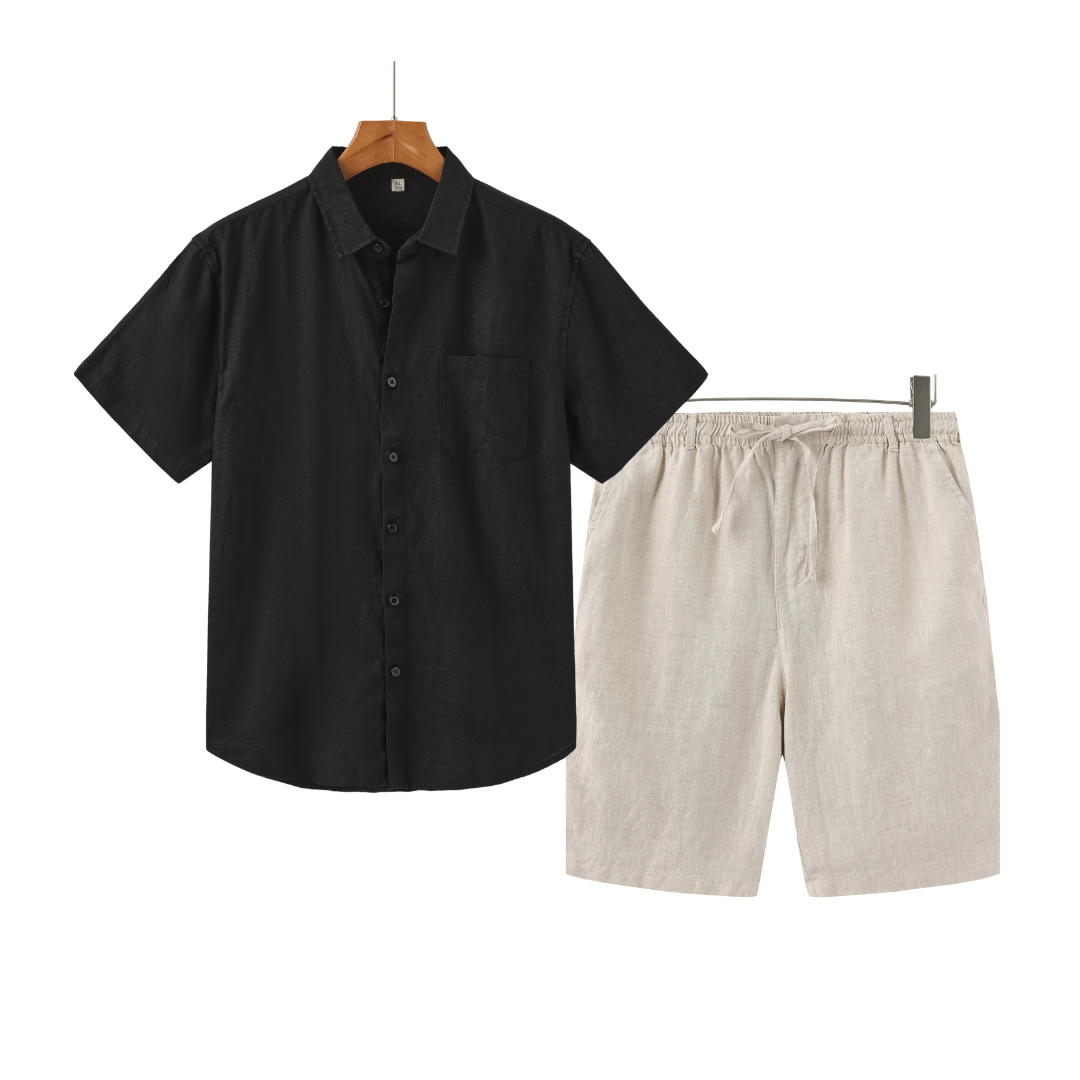 Linen Blend Short Pants