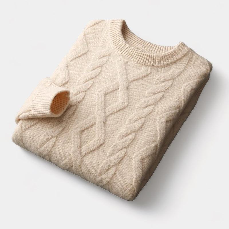 Gewatteerde Wol Sweater