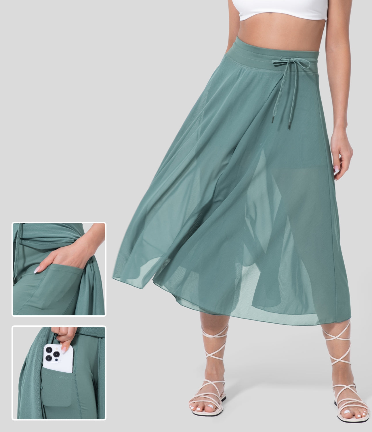 Apolonia | Elegancka spódnica 2 w 1