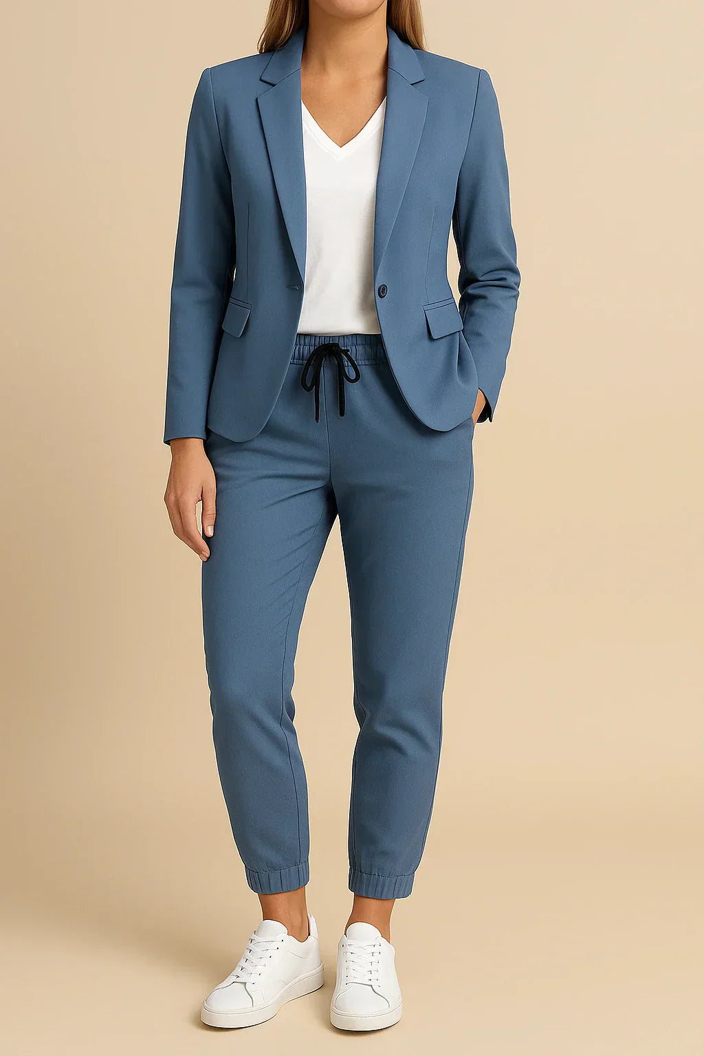 Anastazja | elegancki zestaw z marynarką i spodniami