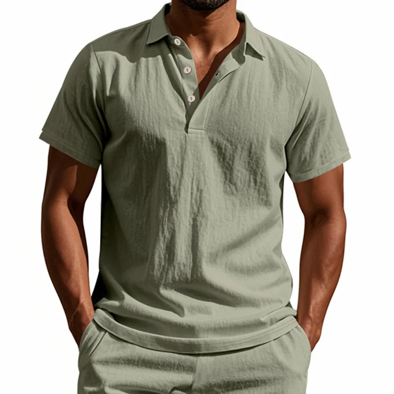 Kowalski™ | Lniana Casualowa Koszulka Polo