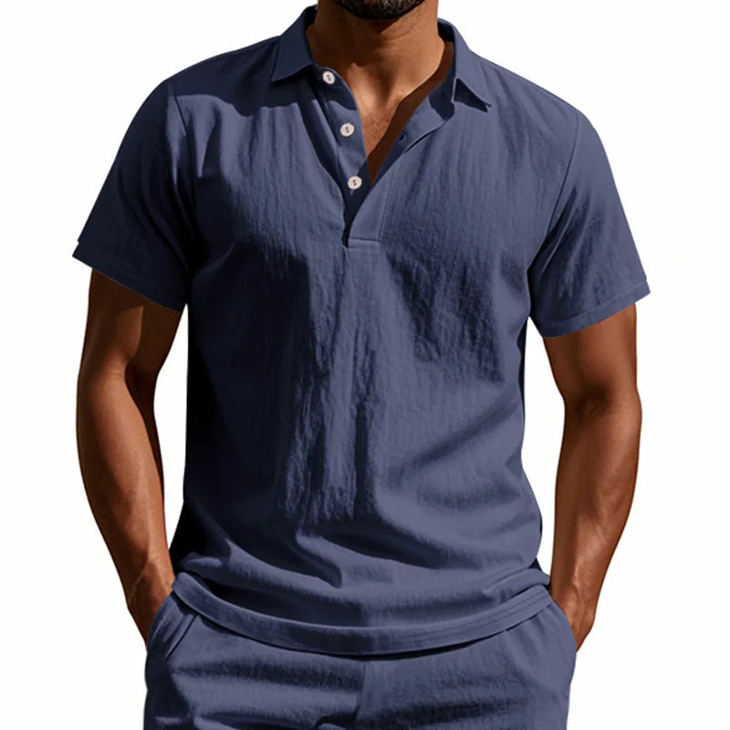 Kowalski™ | Lniana Casualowa Koszulka Polo