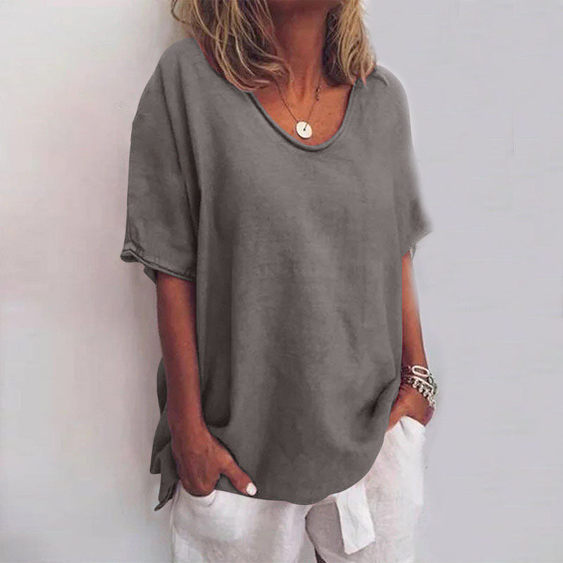 Wiesława | Stylowy luźny top na co dzień