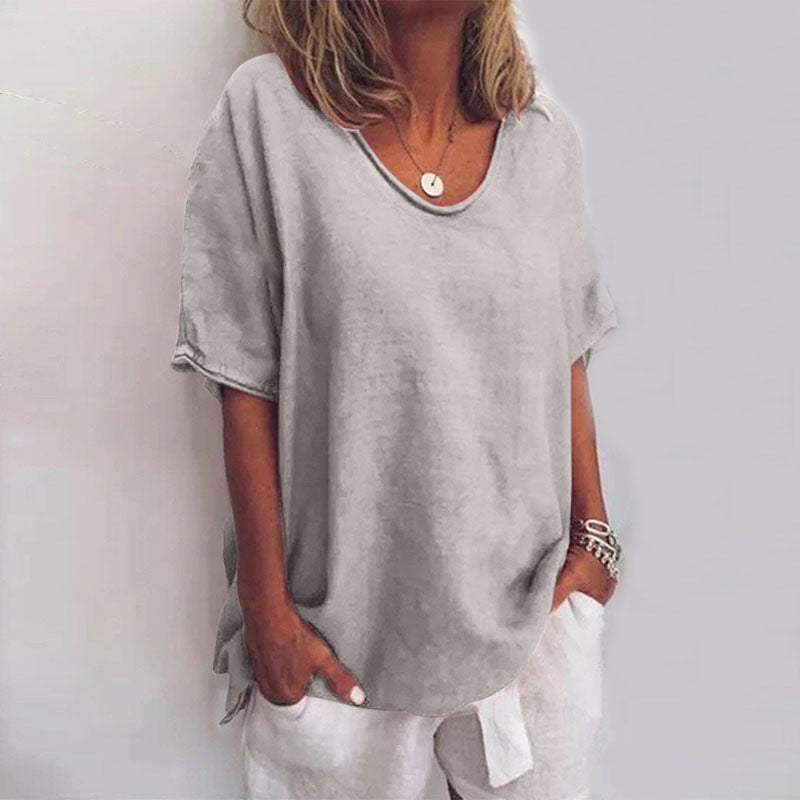 Wiesława | Stylowy luźny top na co dzień