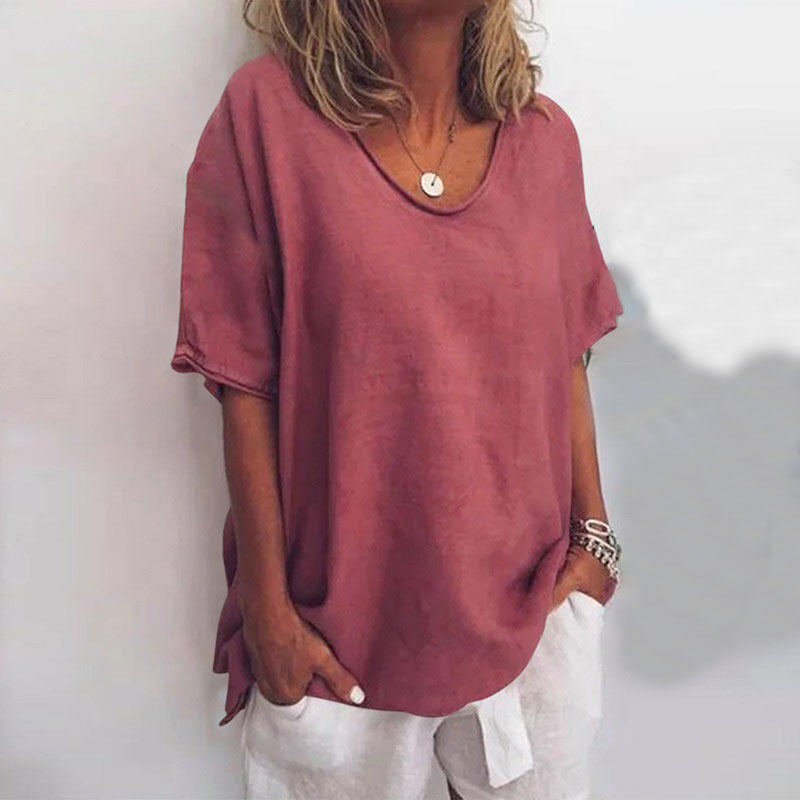 Wiesława | Stylowy luźny top na co dzień