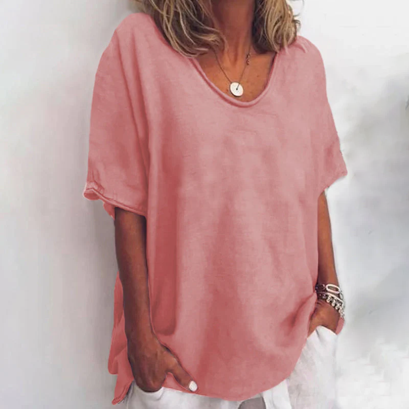 Wiesława | Stylowy luźny top na co dzień