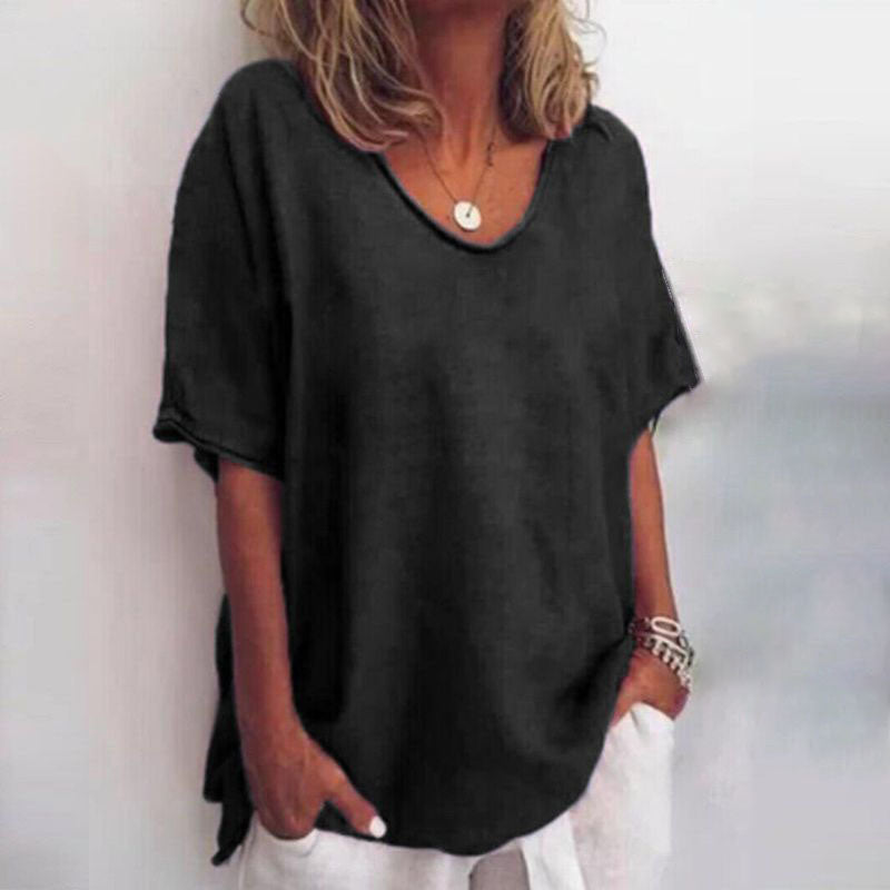 Wiesława | Stylowy luźny top na co dzień