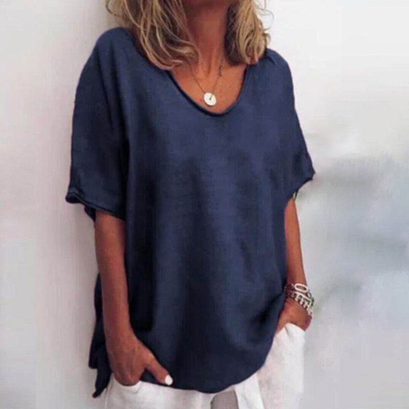 Wiesława | Stylowy luźny top na co dzień