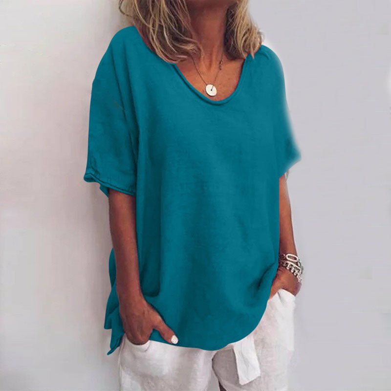 Wiesława | Stylowy luźny top na co dzień
